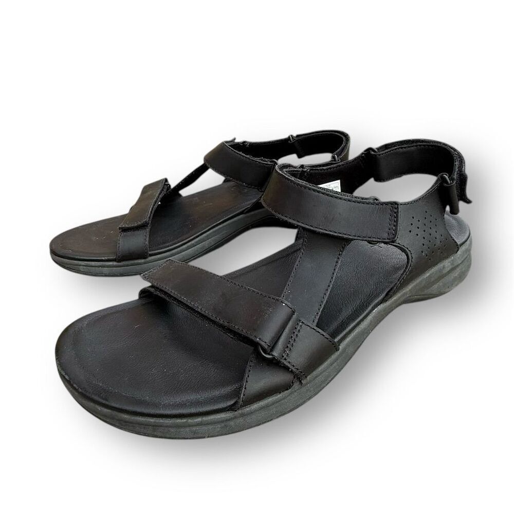 Merrell Men's Tideriser Luna Leather Sandals Black Size US 11 Casual - Picture 8 of 10